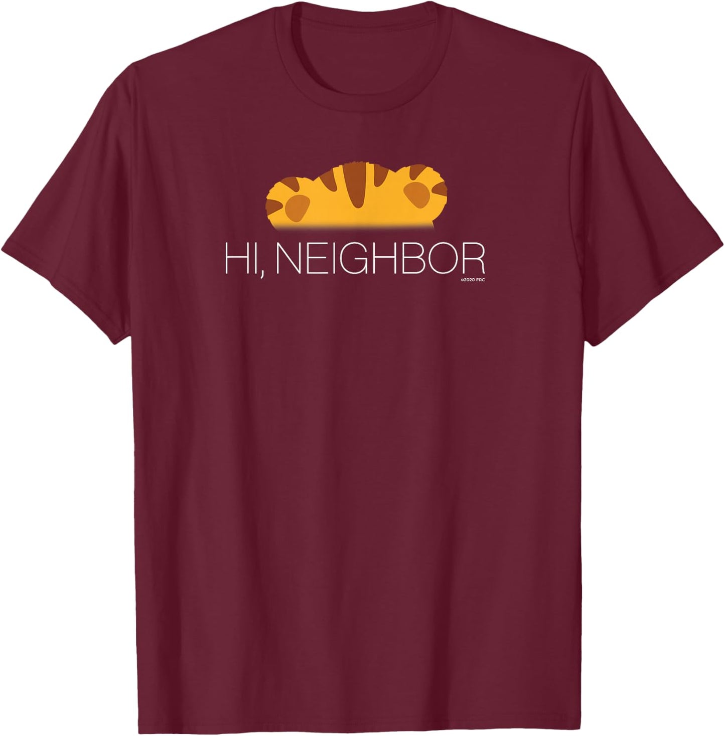 Daniel Tiger's Neighborhood: Hi Neighbor - Ears (Dark) T-Shirt - T-Shirt | Maroon