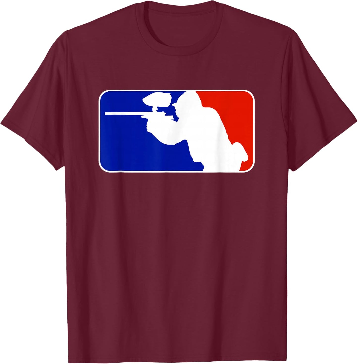 Paintball Tournament League Player Major T-Shirt - T-Shirt | Maroon