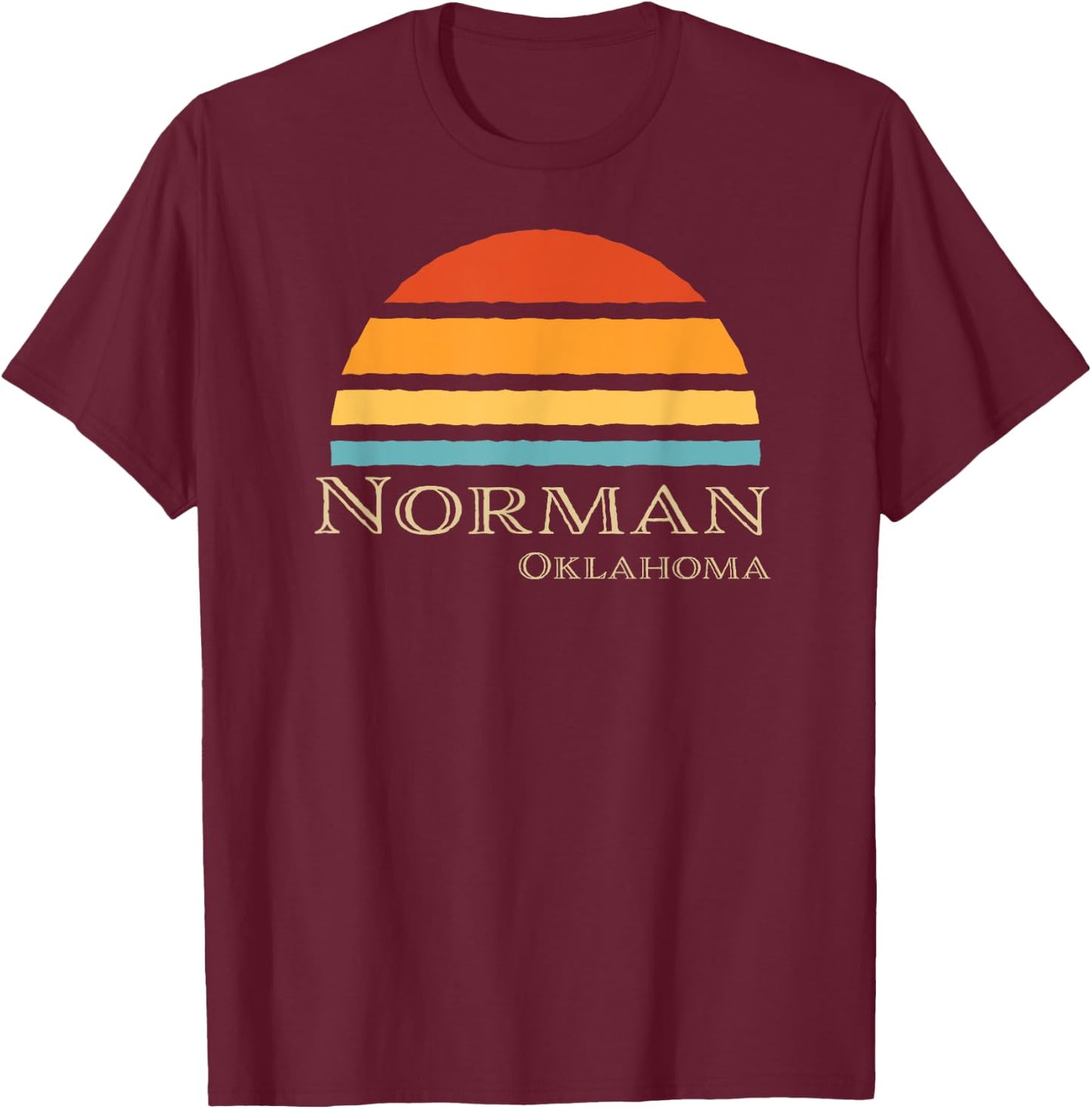 Retro Norman Oklahoma T-Shirt - T-Shirt | Maroon