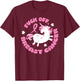 Fuck Off Breast Cancer Unicorn T-Shirt - T-Shirt | Maroon