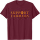 Support Indian farmers - Jatt Sikh farmer protest T-Shirt - T-Shirt | Maroon