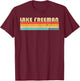 LAKE FREEMAN INDIANA Funny Fishing Camping Summer T-Shirt - T-Shirt | Maroon