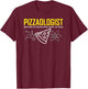 Pizzaologist study of pizza funny pizza for kids men women T-Shirt - T-Shirt | Maroon