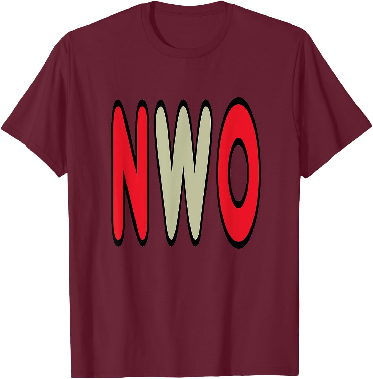 NWO New World Order T-Shirt - T-Shirt | Maroon