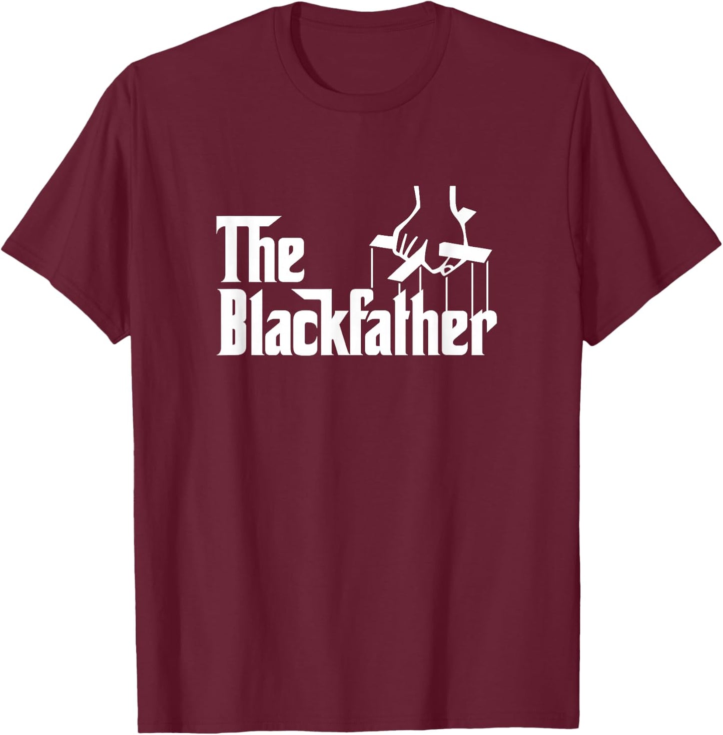 The Black Father | Dope Black Dad T-Shirt - T-Shirt | Maroon