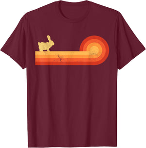 Bunny Retro Vintage Style 60s 70s Men Women Gifts Rabbit T-Shirt - T-Shirt | Maroon
