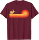 Bunny Retro Vintage Style 60s 70s Men Women Gifts Rabbit T-Shirt - T-Shirt | Maroon