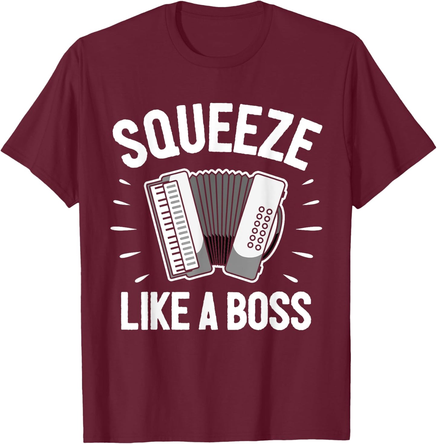 Accordionist Accordion Player Accordion T-Shirt - T-Shirt | Maroon