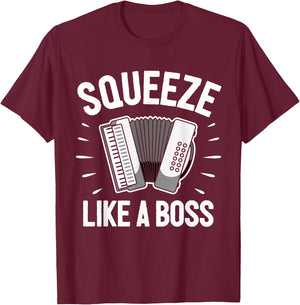 Accordionist Accordion Player Accordion T-Shirt - T-Shirt | Maroon