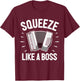 Accordionist Accordion Player Accordion T-Shirt - T-Shirt | Maroon