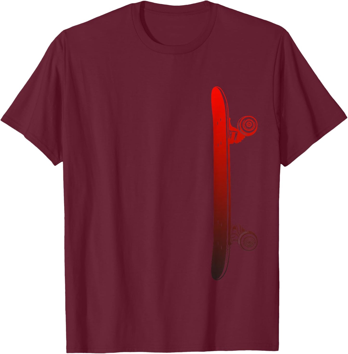 Skateboarding Skateboard Apparel - Skateboarder Skateboard T-Shirt - T-Shirt | Maroon