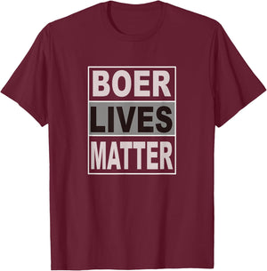 Boer Lives Matter T-Shirt - T-Shirt | Maroon