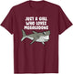Just a Girl Who Loves Megalodons Kids Cartoon Megalodon T-Shirt - T-Shirt | Maroon