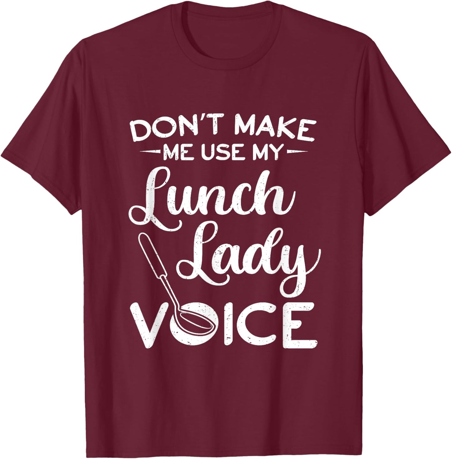 Lunch Lady Outift Cafeteria Worker Cafeteria Lady T-Shirt - T-Shirt | Maroon