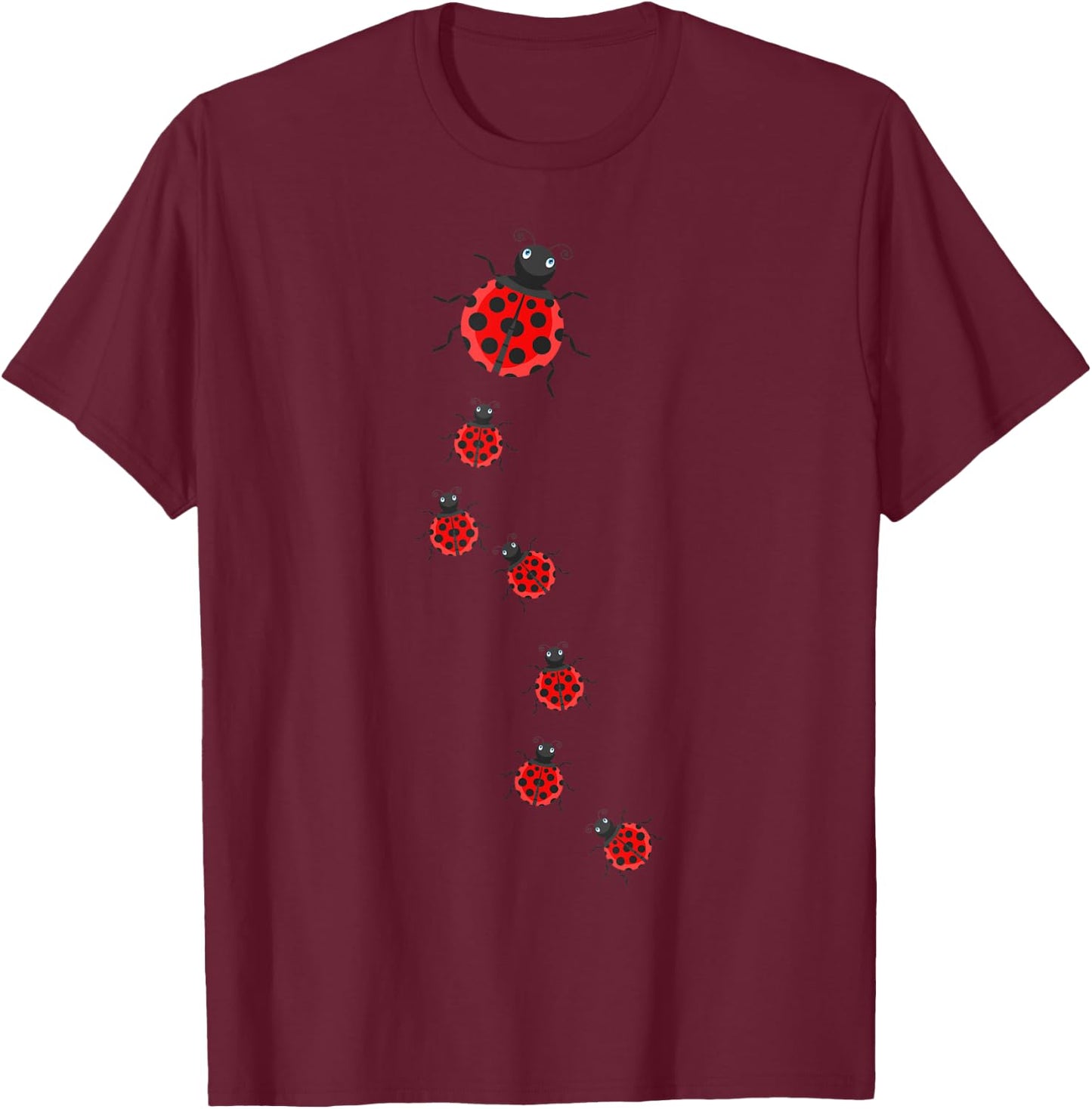 Ladybeetles Ladybugs Nature Lover Insect Fans Entomophiles T-Shirt - T-Shirt | Maroon