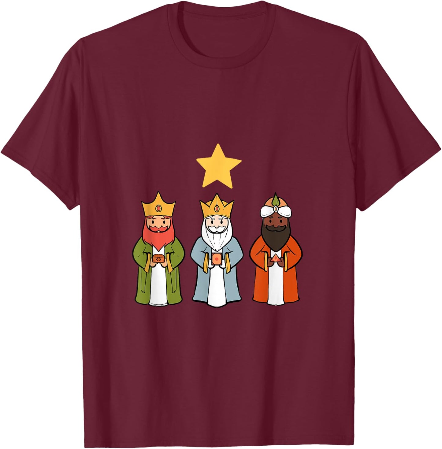 Epiphany Day Christ and Believer T-Shirt - T-Shirt | Maroon