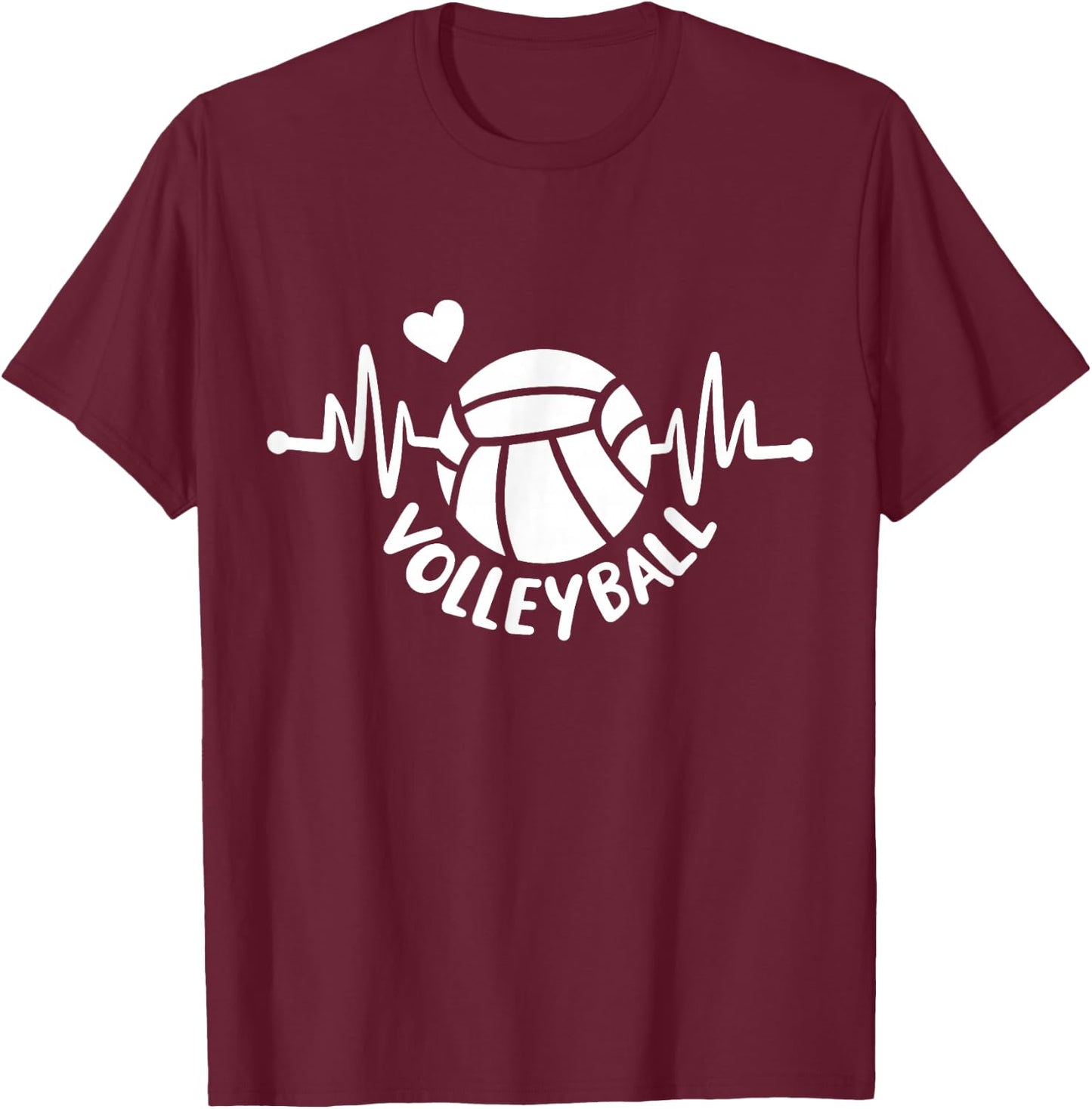 Volleyball Girl T-Shirt - T-Shirt | Maroon