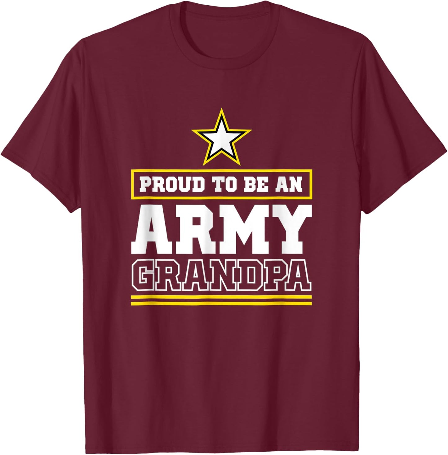 Army Grandpa T-Shirt - T-Shirt | Maroon