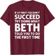 BETH Name Personalized Birthday Funny Christmas Joke T-Shirt - T-Shirt | Maroon