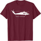 United States Army Military Aviation Blackhawk T-Shirt - T-Shirt | Maroon