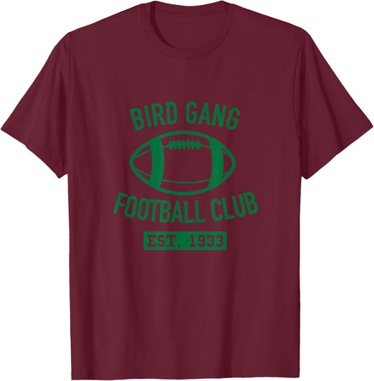 Bird Gang Football Club T-Shirt - T-Shirt | Maroon