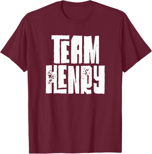 Team Henry Son Dad Mom Husband Grandson Sports Group Name T-Shirt - T-Shirt | Maroon