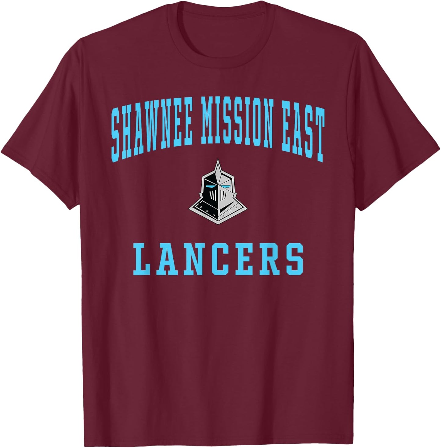 Shawnee Mission East High School Lancers T-Shirt - T-Shirt | Maroon