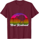 Auckland Kiwi New Zealander Backpacker Gift New Zealand T-Shirt - T-Shirt | Maroon