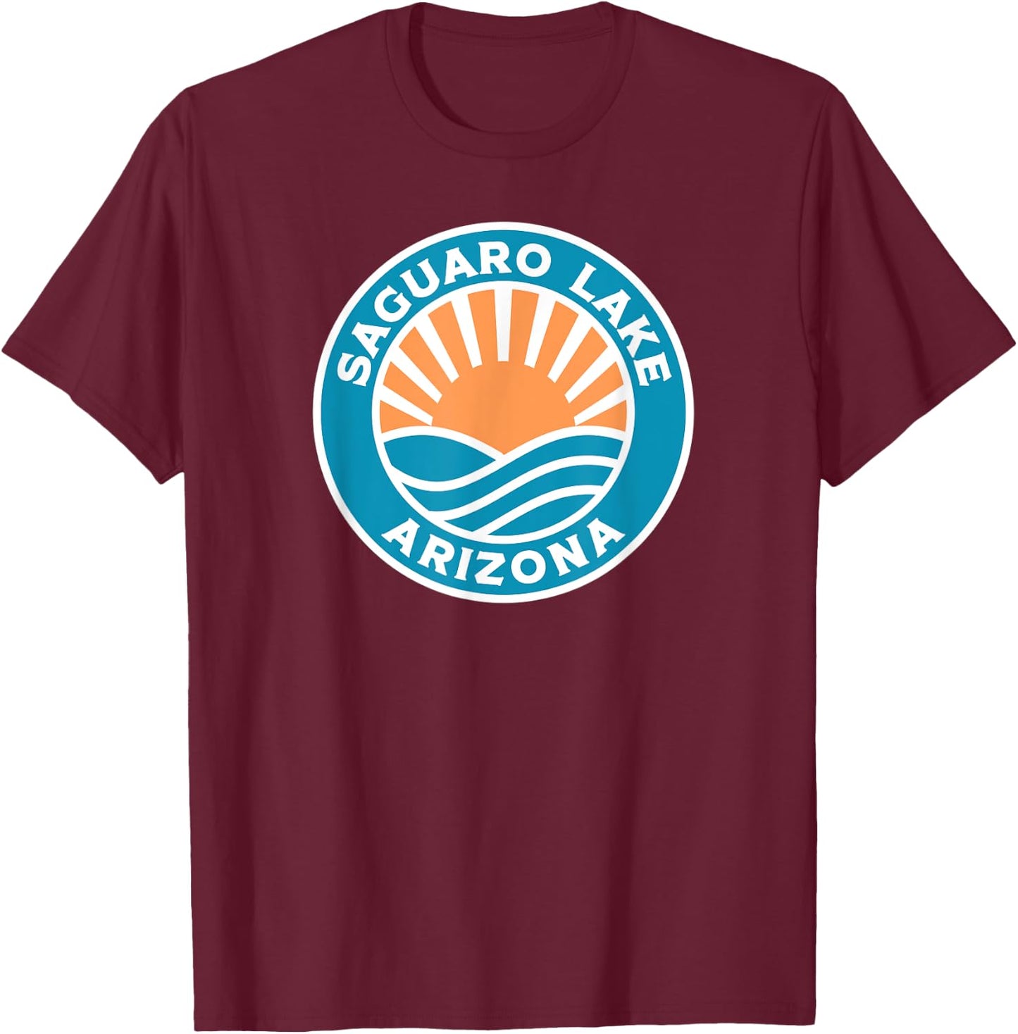 Saguaro Lake Arizona T-Shirt - T-Shirt | Maroon