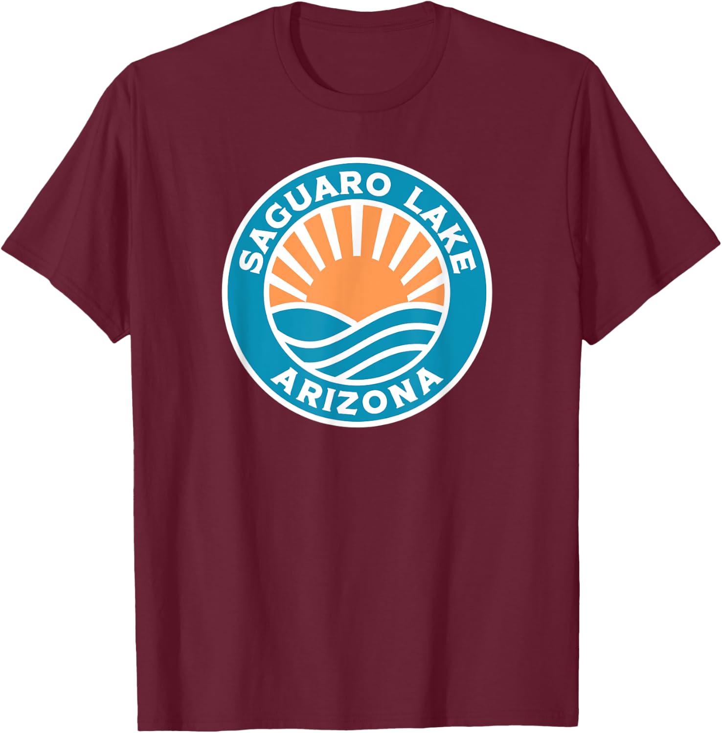 Saguaro Lake Arizona T-Shirt - T-Shirt | Maroon
