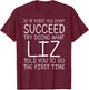 LIZ Gift Name Personalized Birthday Funny Christmas Joke T-Shirt - T-Shirt | Maroon