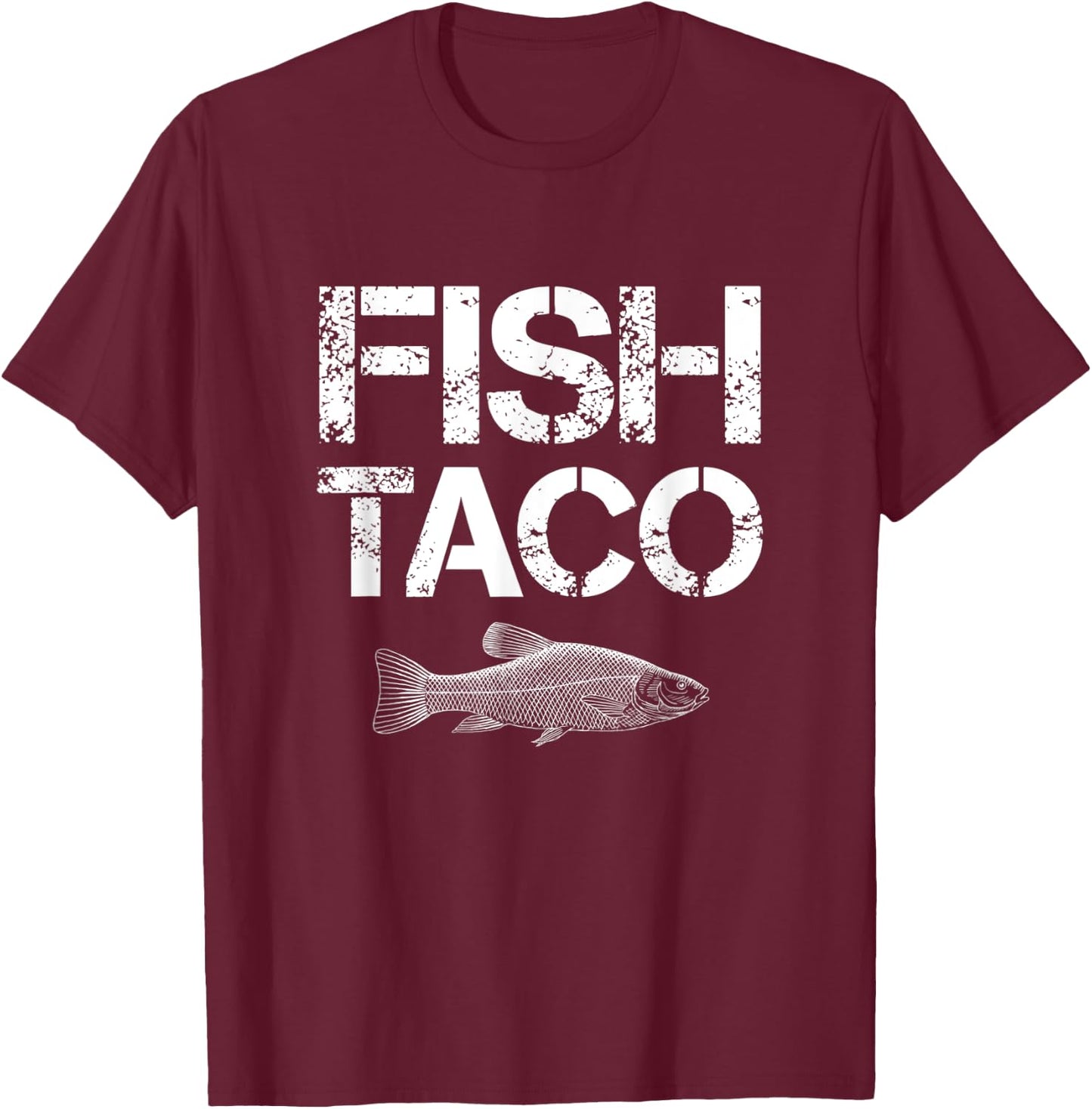 Fish Taco T-Shirt - T-Shirt | Maroon
