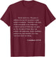 Bible Verse Corinthians 12:9-10 Christian Jesus Psalm T-Shirt - T-Shirt | Maroon
