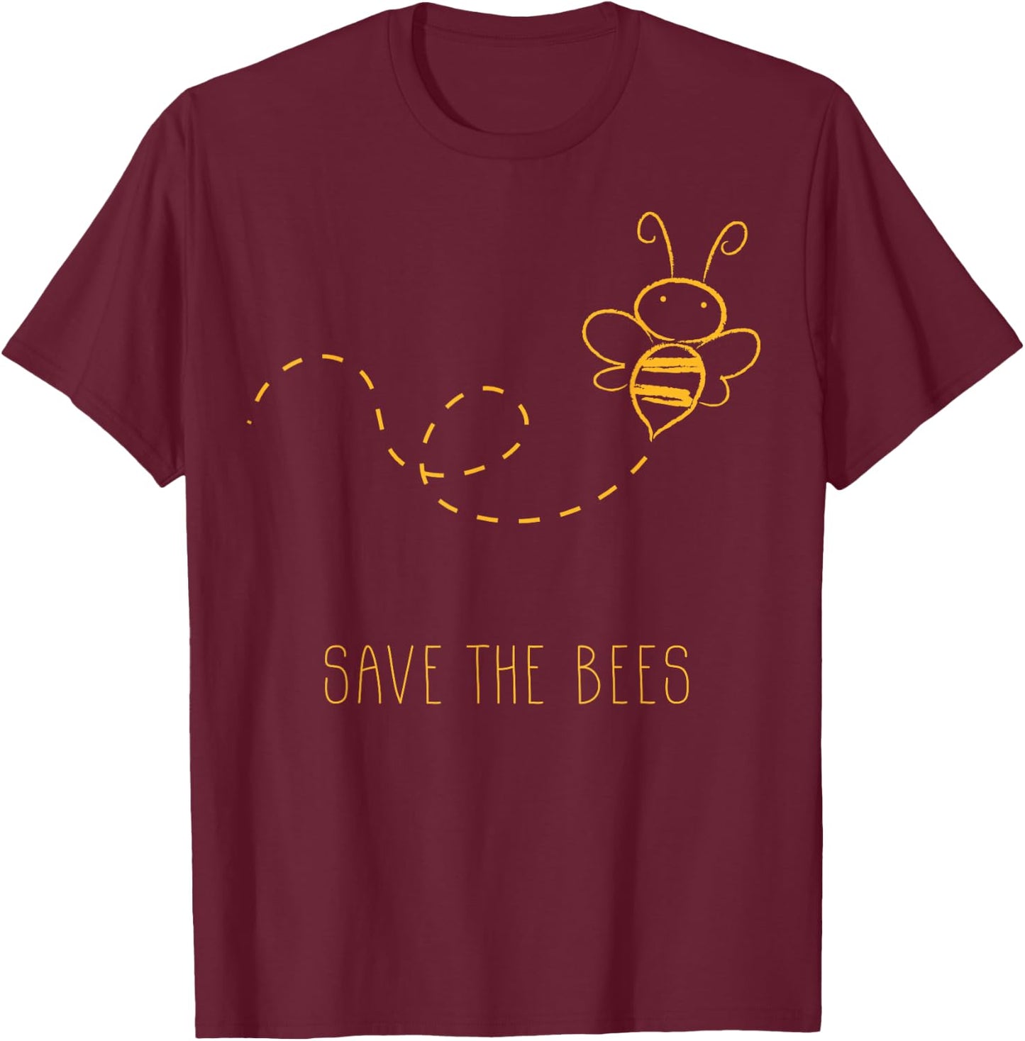 Save The Bees - Nature Bee - Honey Beekeper Beekeeping T-Shirt - T-Shirt | Maroon