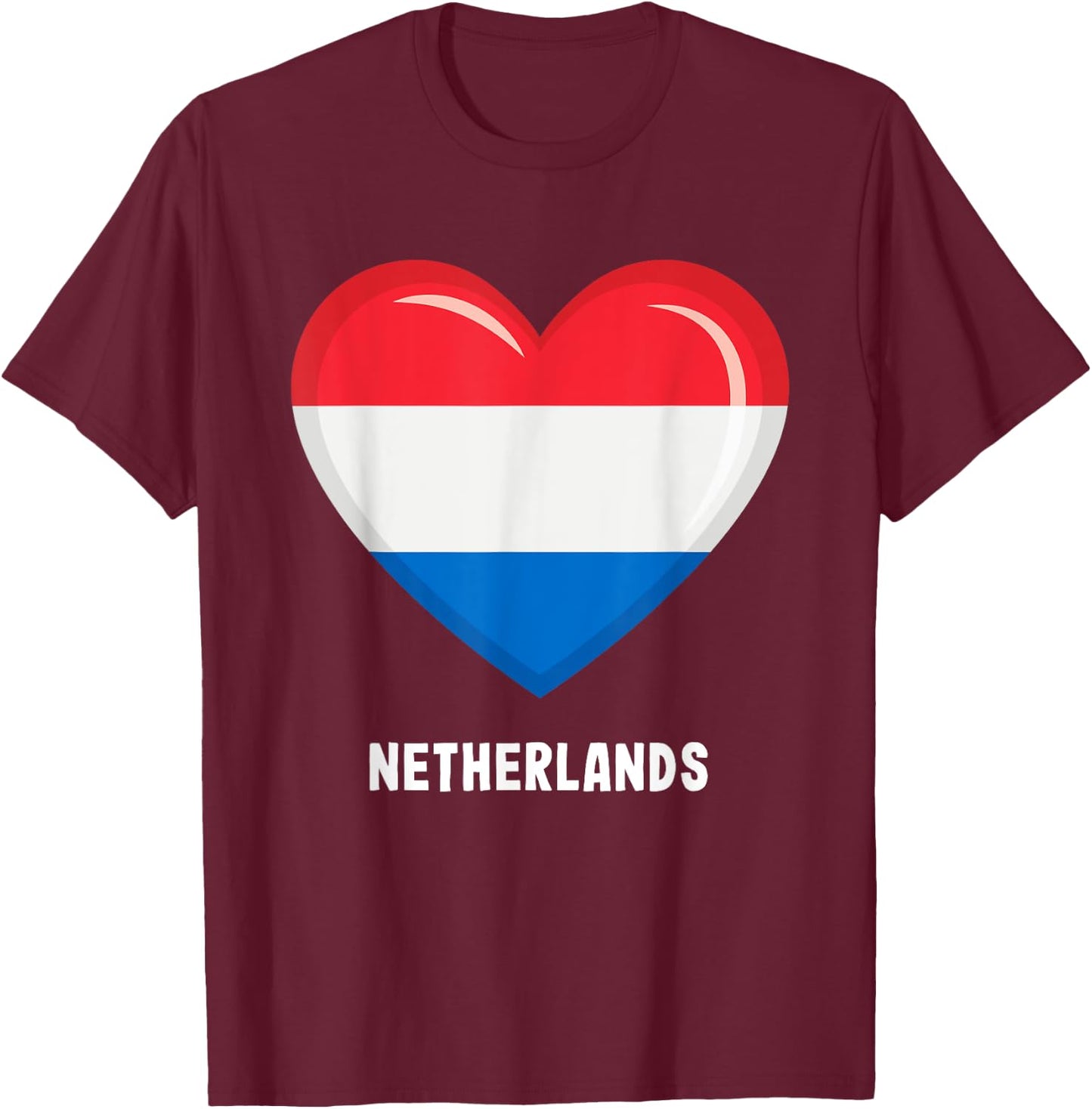 Dutch Flag Jersey | Dutch T-Shirt - T-Shirt | Maroon