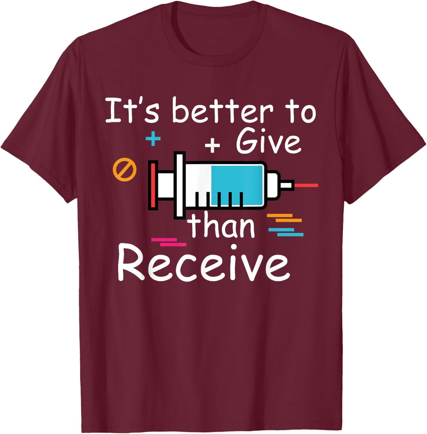 Flu Season Funny Flu Shot Doctor Medicine Health Vaccination T-Shirt - T-Shirt | Maroon