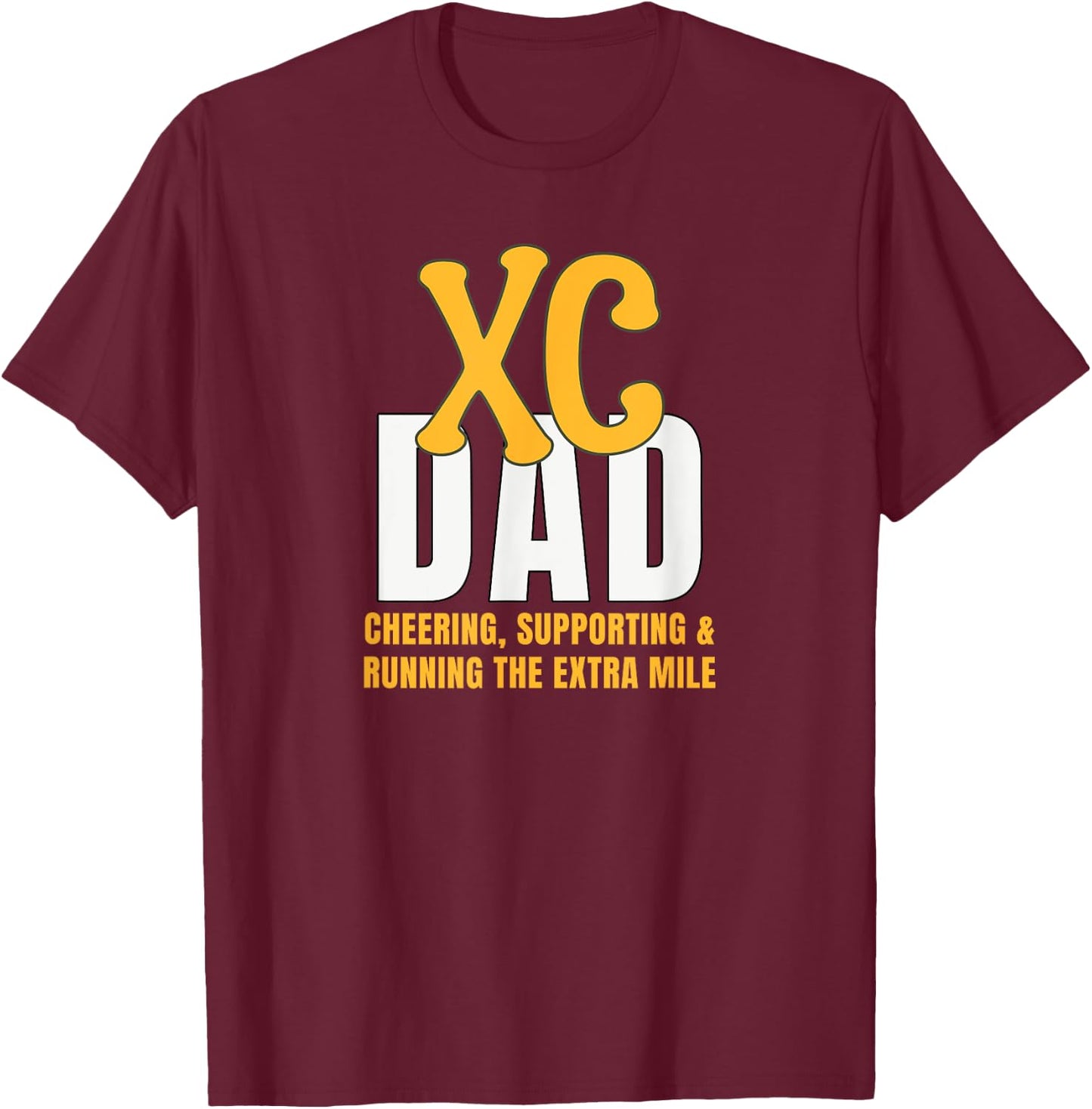 Cross Country Dad XC Running T-Shirt - T-Shirt | Maroon