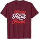 Nursing In My Veins Jesus In My Heart Nurse RN Christian T-Shirt - T-Shirt | Maroon