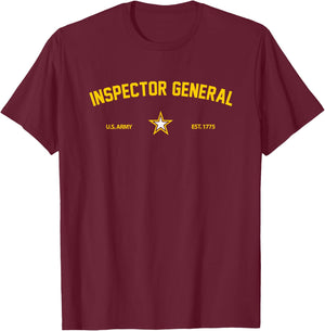 US Army Inspector General T-Shirt - T-Shirt | Maroon