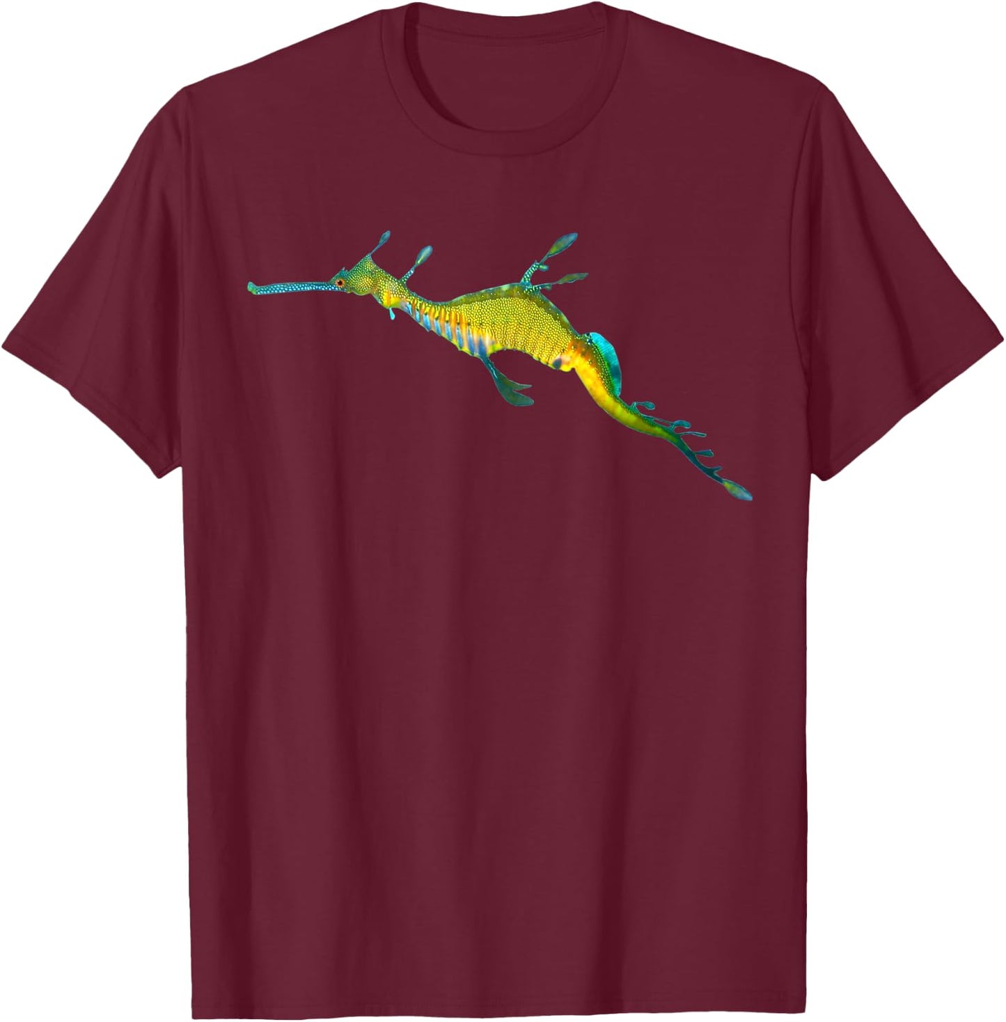Weedy Seadragon Seahorse I love sea dragon T-Shirt - T-Shirt | Maroon