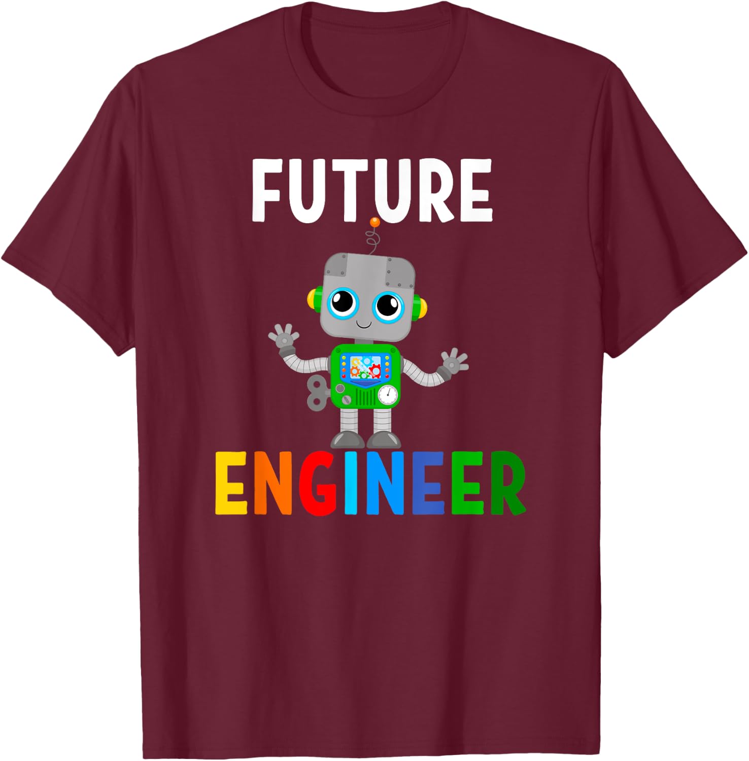 Future Engineer Costume Robot Robotics Career Adults & Kids T-Shirt - T-Shirt | Maroon