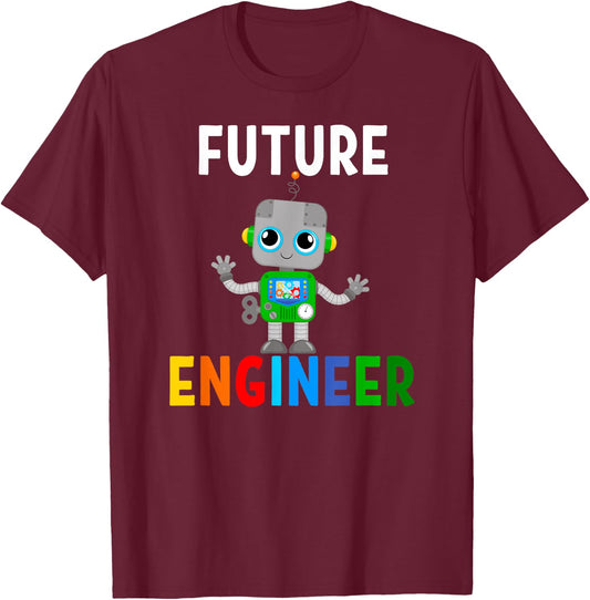 Future Engineer Costume Robot Robotics Career Adults & Kids T-Shirt - T-Shirt | Maroon