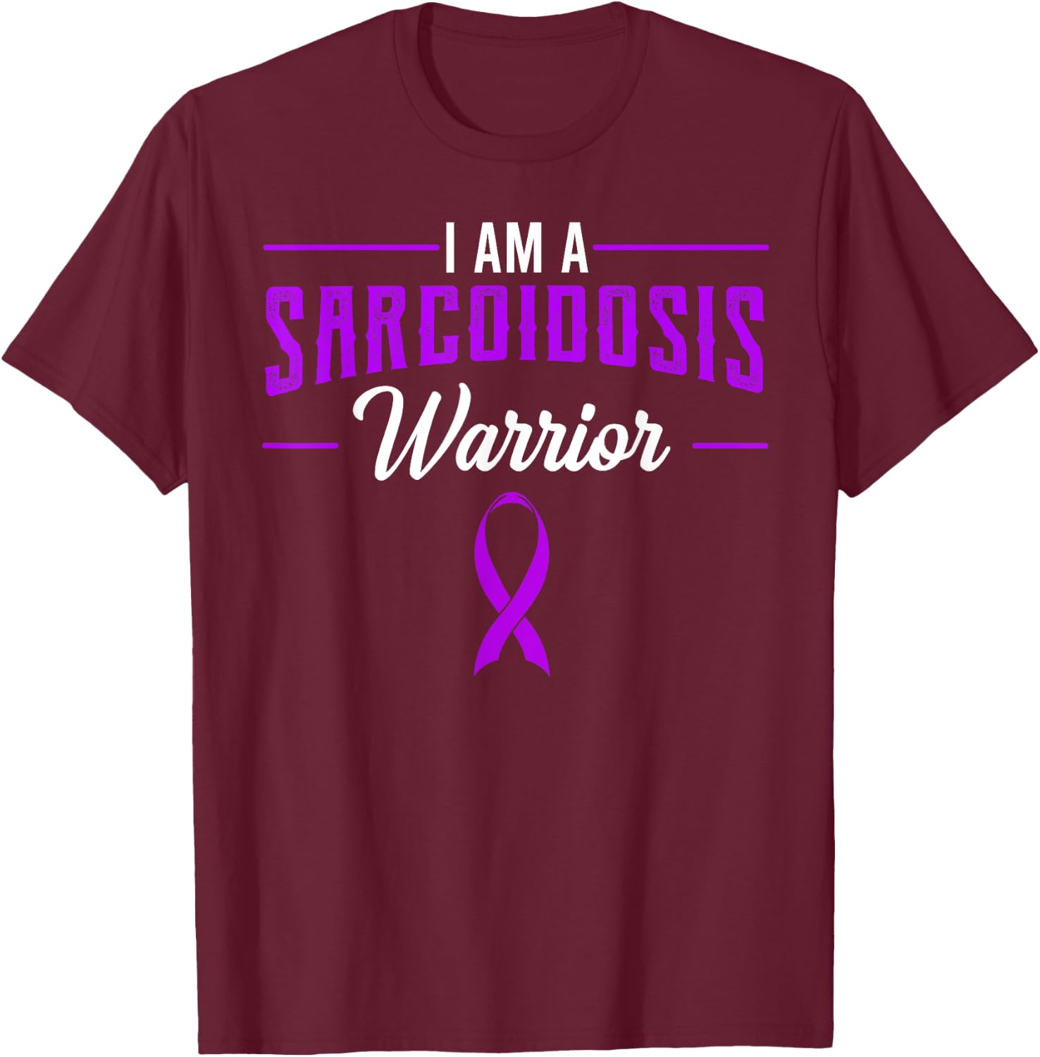 Sarcoidosis Sarcoid Besnier-Boeck-Schaumann Disease Warrior T-Shirt - T-Shirt | Maroon