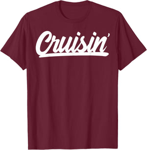 Cool Cruisin' for car clubs or family group Cruise vacation T-Shirt - T-Shirt | Maroon