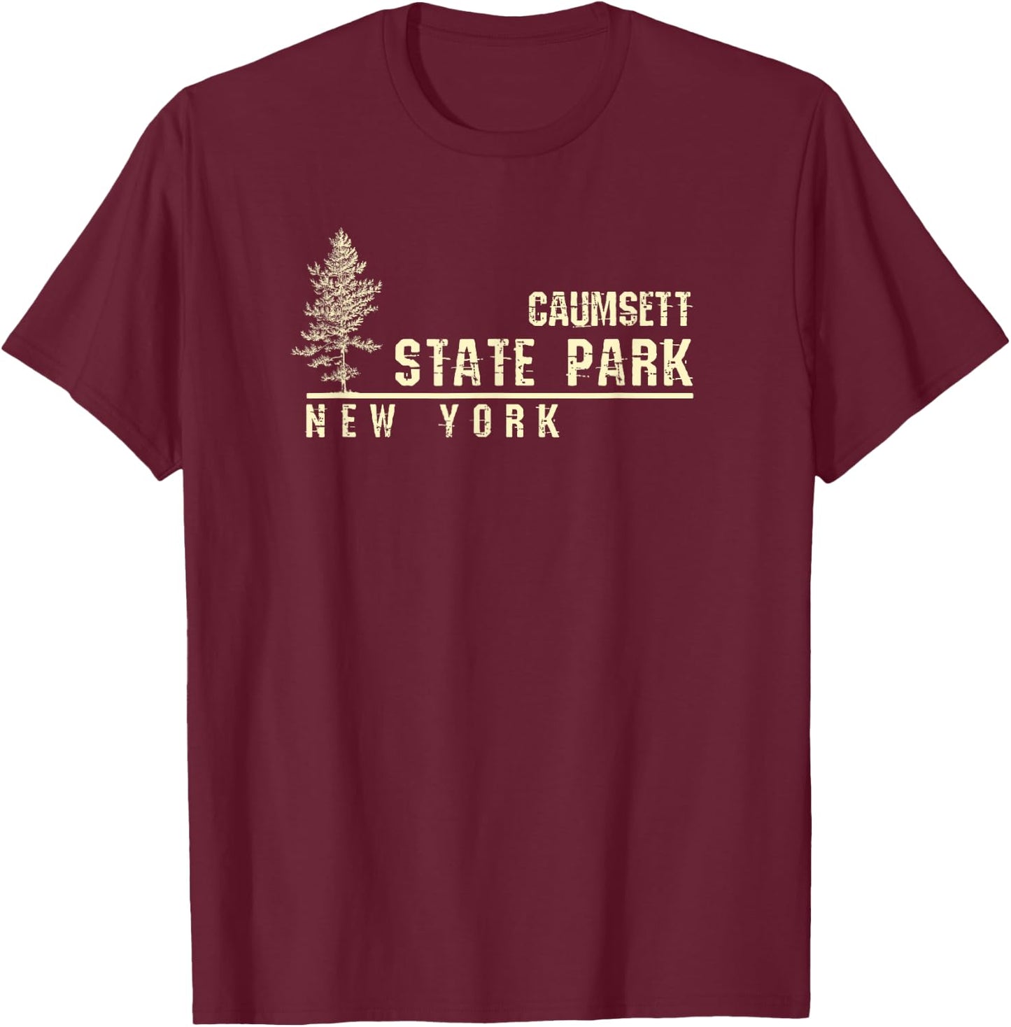 NY Souvenir Gift Caumsett State Park T-Shirt - T-Shirt | Maroon