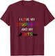 I Love My Students And My Cats Cute Teacher Cat Men Women T-Shirt - T-Shirt | Maroon