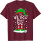 The Weird Elf Christmas Family Matching Xmas Group Funny T-Shirt - T-Shirt | Maroon