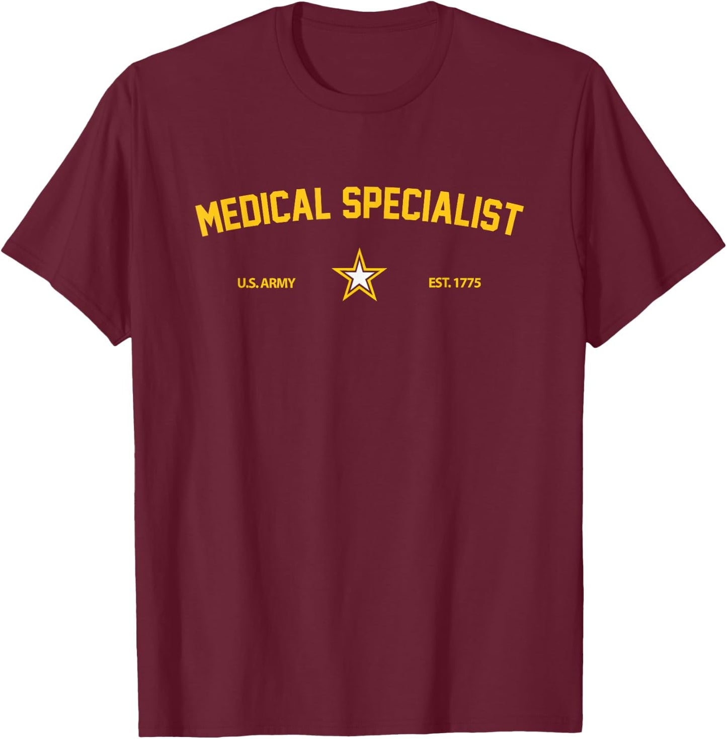 US Army Medical Specialist Corps T-Shirt - T-Shirt | Maroon