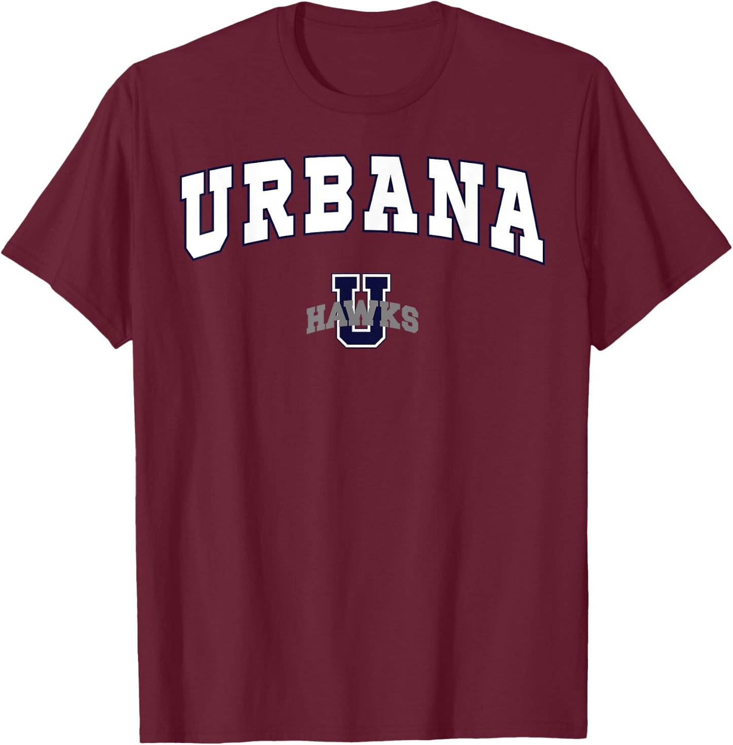 Urbana High School Hawks T-Shirt - T-Shirt | Maroon