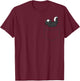 Skunk in Pocket Cute Pockets Skunk T-Shirt - T-Shirt | Maroon